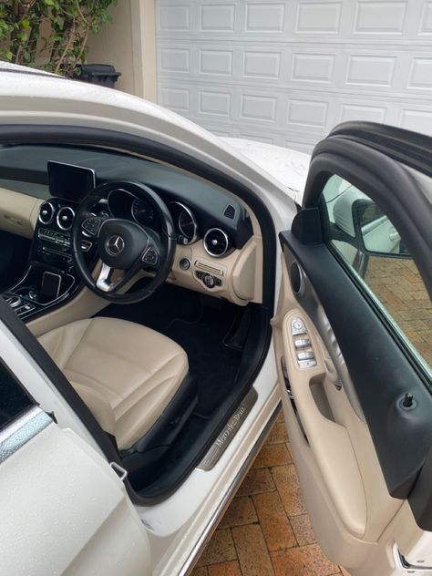 #car #mercedes #beige #white #black #beigecar #driving #aesthetic Black And Beige Car Interior, Beige Car Interior, Driving Aesthetic, Leather Interior Design, Cream Car, Car Mercedes, Inside Car, Opening Car, Beige Interior