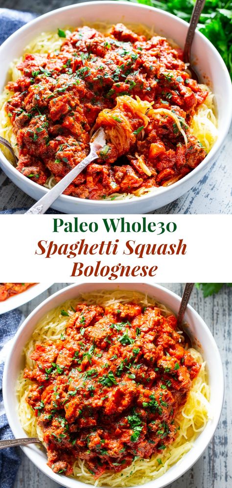 Spaghetti Squash Bolognese, Spaghetti Squash Recipes Chicken, Healthy Squash Recipes, Spaghetti Squash Recipes Healthy, Easy Spaghetti Squash, Spaghetti Squash Recipes Easy, Whole 30 Meal Plan, Pan Pita, Whole30 Dinner Recipes