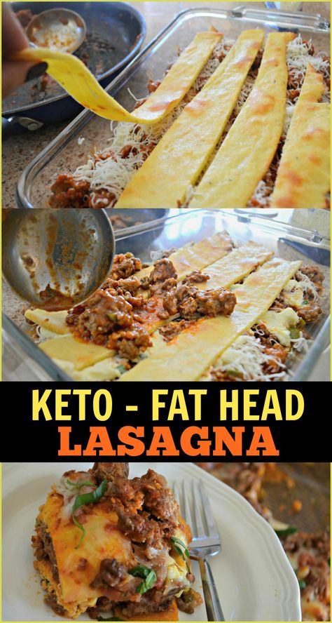 Keto Lasagna Recipe, Keto Lasagne, Keto Lasagna, Desserts Keto, Fat Head, Keto Crockpot Recipes, Keto Casserole, Keto Fat, Keto Cooking