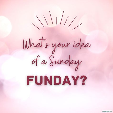 It's Sunday Funday! What are you doing today? #sundayfunday Sunday Engagement Post, Sunday Interactive Posts Facebook, Saturday Interactive Posts Facebook, Sunday Funday Quotes, Apple Orchard Photography, Sunday Affirmations, Sunday Posts, Gym Content, Sunday Ideas