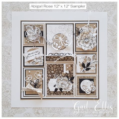 Gail Ellis, Box Frame Art, Rose Paper, Collage Frames, Fancy Fold Cards, Rose Cottage, Shadow Boxes, Blue Rose, Happy Birthday Cards