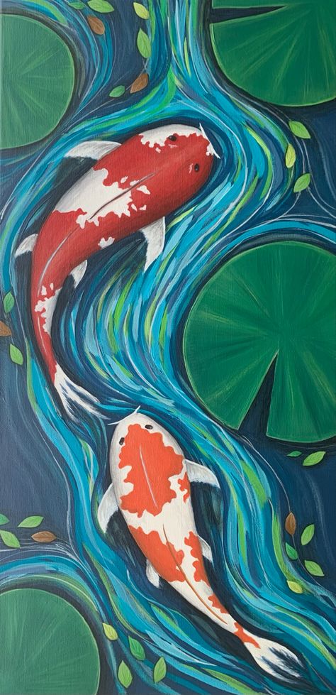 Koi Fish 
Painting 
abstract 
colorful 
Acrylic Koi Pond Art Simple, Painting Coy Fish, Coi Fish Painting Acrylic Easy, Coy Fish Paintings, Coy Painting, Coy Fish Painting Ideas, Japanese Koi Fish Drawing, Koi Fish Pond Drawing, Koi Fish Pictures