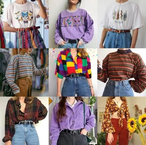 Vintage Outfits 80s, Sun Cartoon, 80s Inspired Outfits, November Sale, Look 80s, Stranger Things Outfit, 80s Outfits, Look Grunge, 80’s Fashion