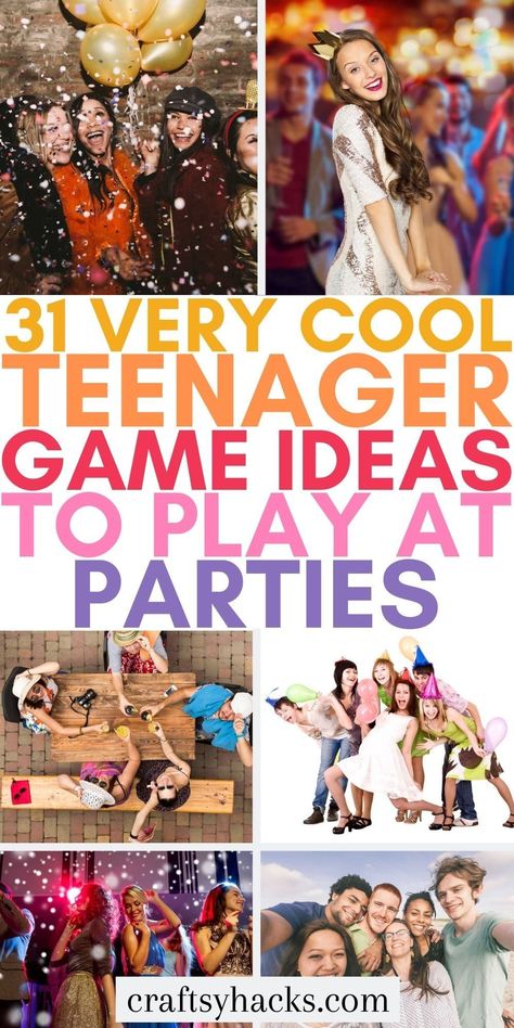 If your teens are wanting the best games for their party look no further than these cool games for teenage parties. These teenager party games are perfect for your kids to enjoy their party with their friends. Birthday Games Ideas For Teens, Teenage Bday Party Ideas, Teenage Party Activities, Sweet 16 Games Activities Fun, Teen Bday Party Games, Teenage Sleepover Games, Teenage Birthday Activities, Activities For A Teenage Birthday Party, Backyard Party Ideas For Teens