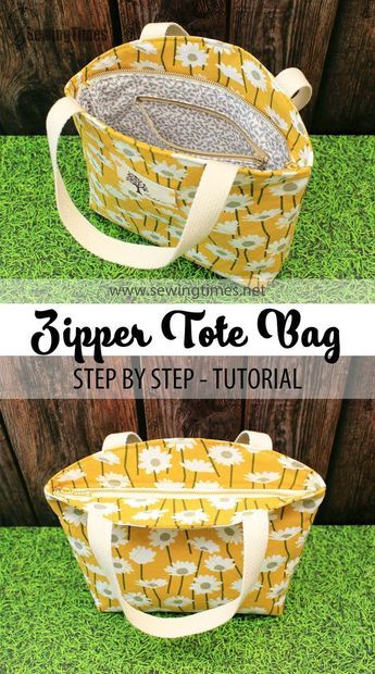 Sewing Times, Sew Tote Bag Pattern, Cork Bags, Recessed Zipper, Handbag Tutorial, Tote Bag Pattern Free, Purse Ideas, Bags Patterns, Sewing Machine Projects