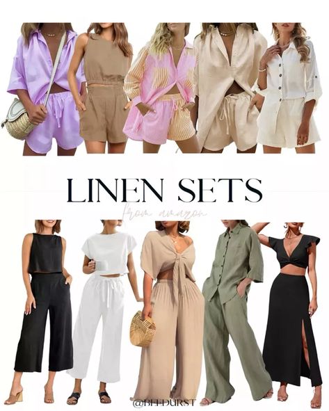 Summer Sets Two Pieces Linen, 2 Piece Linen Set Outfit, Two Piece Linen Set Women, Matching Linen Set Outfit, Womens Two Piece Outfits Matching Set, Linen 2 Piece Outfit For Women, Linen Matching Set Outfit, Linen Two Piece, Linen Sets Outfit