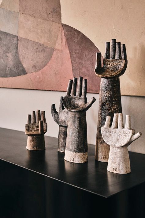 The House (Tour): A Shoppable "Canvas for Living" in London - Remodelista Small Ceramic Projects, Julie Nelson, Sculpture Art Clay, Living In London, Paper Mache Art, Paper Mache Crafts, Keramik Design, Pottery Crafts, Pottery Sculpture