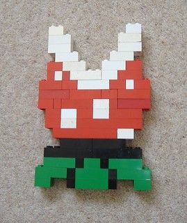 Mario Lego Ideas, Mario Lego, Mario Crafts, Lego Tree, Lego Bedroom, Lego Mario, Piranha Plant, Lego Wall, Lego Diy