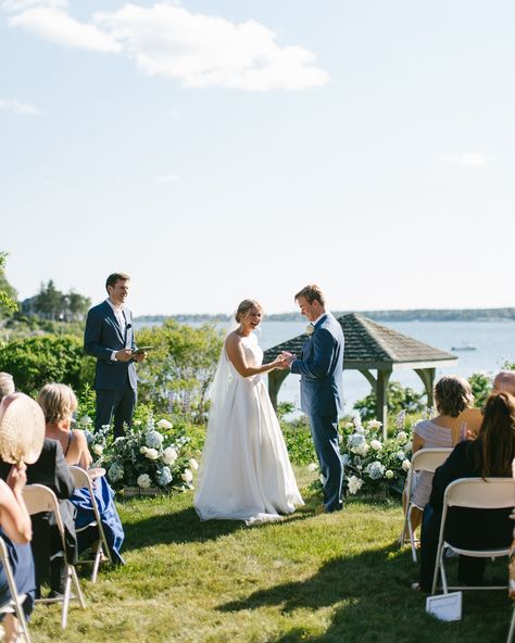 Island views all around.. It’s impossible to forget an intimate wedding venue like this! Planner: @purpleorchidevent Photo: @meganhollyclouse Catering: @bigtreecatering Floral: @shelleysflowers Rental: @WallaceEventsME Bride: @aboutfacemaine @bandcohairsalon Lighting: @griffingriffinlighting Band: @champagnecasanovaband 

. 

Coastal Wedding Style, Maine Wedding Planner, Maine Island Wedding, Maine Ocean Wedding Venue, Southern Maine Wedding Venue, Wedding Ceremony Decor, Wedding Ceremony Decor Ocean Wedding Venue, Coastal Wedding Theme, Maine Wedding Venues, Oceanfront Wedding, Intimate Wedding Venues, Ocean Wedding, East Coast Wedding, Maine Wedding, England Wedding