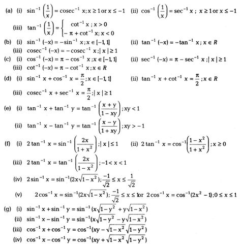 Inverse Trigonometric Functions Class 12 Notes Maths Chapter 2 - Learn CBSE #Class12MathsNotes #InverseTrigonometricFunctionsMathsNotesForClass12 Trigonometry Formula, Inverse Trigonometric Functions, Class 12 Notes, Math Formula Sheet, Functions Math, Math Formula Chart, Formula Chart, Class 12 Maths, Trigonometric Functions