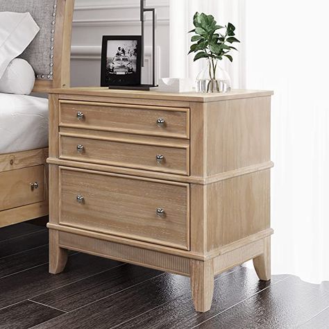 Bedside Furniture, 3 Drawer Nightstand, Bedside Storage, Bedside Night Stands, Nightstand Storage, Wood End Tables, Wood Sofa, Wood Nightstand, Drawer Nightstand