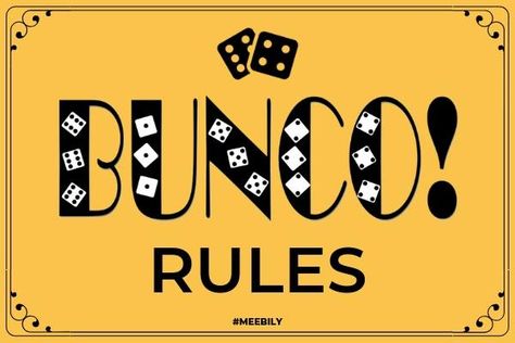 Bunco Rules: How to Play Bunco Game - Meebily How To Play Bunco, Bunco Rules, Girls Night Out Games, Bunco Dice, Bunco Ideas, Bunco Themes, Bunco Game, Alzheimers Activities, Ladies Group