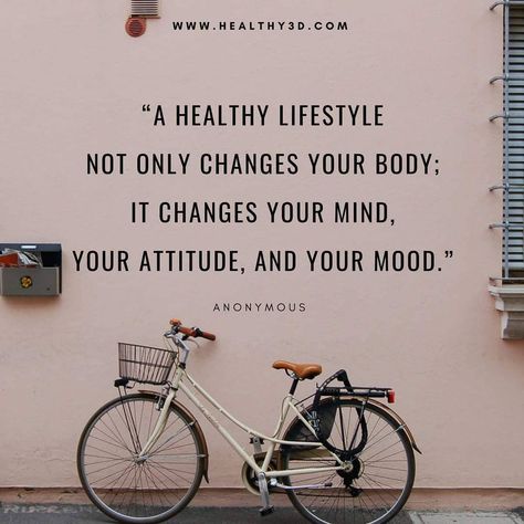 A healthy lifestyle changes everything! Lifestyle Change Quotes, Healthy Lifestyle Motivation Quotes, Barbie Quotes, Workout Lifestyle, Healthy Lifestyle Quotes, Healthy Lifestyle Changes, Lifestyle Quotes, Wellness Quotes, Healthy Lifestyle Motivation