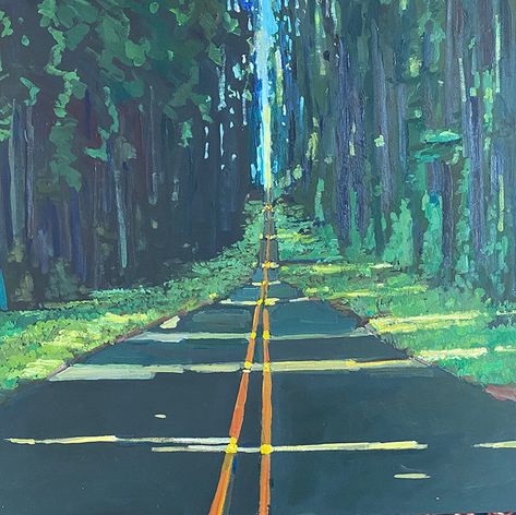 Road Trip Tela, Road Drawing, Road Trip Art, New Mommy, Illustration Photo, John Muir, Diy Art Painting, Anime Scenery, Pretty Art