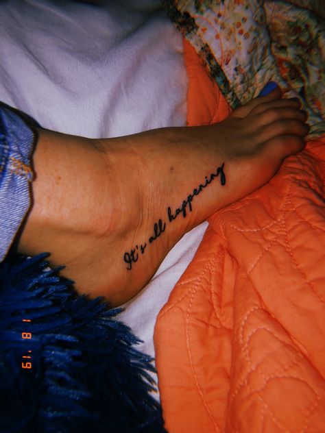 in the words of penny lane from almost famous, “it’s all happening” // fave line from my fave movie Its All Happening Almost Famous Tattoo, Penny Lane Tattoo, It’s All Happening Tattoo, Almost Famous Tattoo, Round Tattoos, Round Tattoo, Bohemian Tattoo, Minimal Bohemian, Tattoo Time