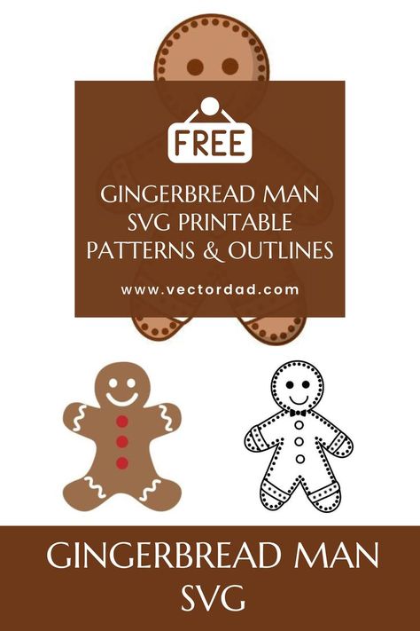 Gingerbread Svg Cricut, Gingerbread Man Svg Free, Free Gingerbread Svg, Gingerbread Printables Free, Free Gingerbread Printables, Free Scroll Saw Patterns Printable, Scroll Saw Patterns Free Printable, Gingerbread Activity, Designing Apps