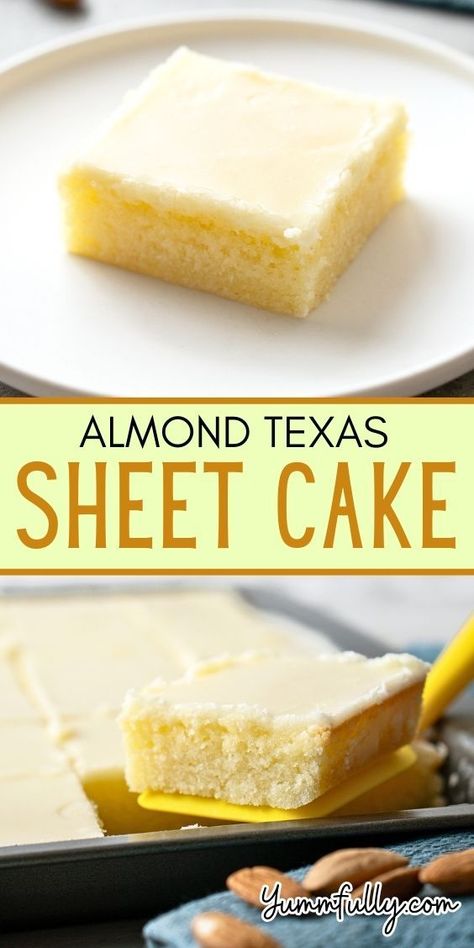 Almond Texas Sheet Cake, Almond Sheet Cake, Texas Sheet Cake Recipe, Texas Sheet, Texas Sheet Cake, Almond Cake, Almond Flavor, Sheet Cake, The Sweet