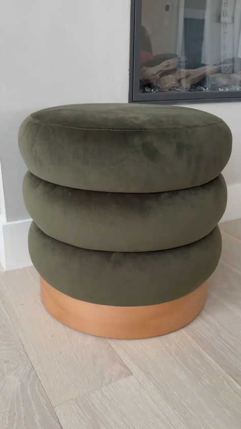 Buy COLAMY Velvet Ottoman Footstool, Tufted Modern Foot Rest Stool with Wood Base for Living Room, Bedroom, Desk, Round Versatile Side End Table, Pouf, Makeup Seat, Green: Ottomans - Amazon.com ✓ FREE DELIVERY possible on eligible purchases Velvet Stool, Foot Rest Ottoman, Side End Table, Velvet Ottoman, Bedroom Desk, Ottoman Stool, Ottoman Footstool, Stool Design, Dream Home Design