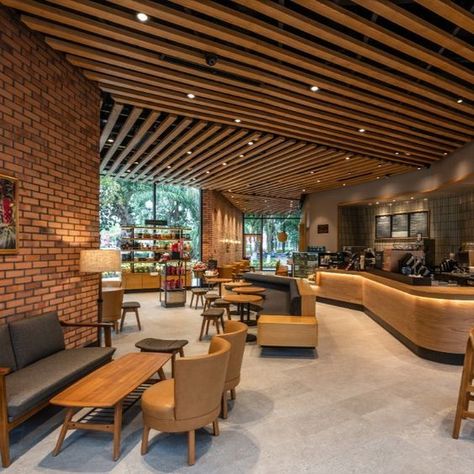 Starbucks Interior, Bistro Design, Modern Coffee Shop, Starbucks Design, Cafe Concept, Cafe Shop Design, Coffee Shops Interior, Restaurant Concept, Interior Design Concepts