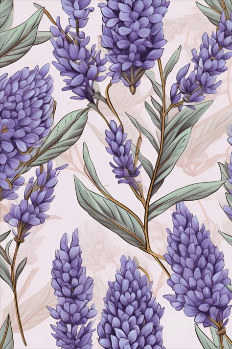 Floral Fabric Prints, Purple Prints, Lavender Wallpaper, Lavender Pattern, Lavender Art, Lavender Print, Purple Flowers Wallpaper, Floral Logo Design, Victorian Flowers