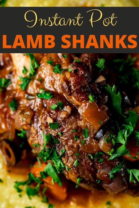 Pressure Cooker Lamb, Lamb Shank Recipe, Braised Lamb Shanks, Lamb Shank, Braised Lamb, Using A Pressure Cooker, Lamb Shanks, Instant Pot Dinner Recipes, Instapot Recipes