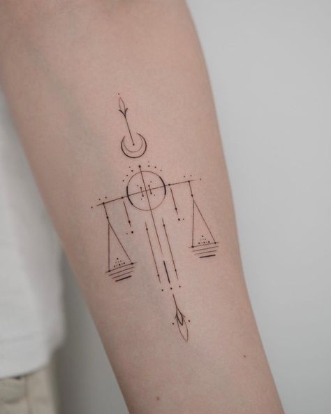 30+ Libra Tattoo Ideas and Design Inspirations for 2022 - 100 Tattoos Libra Scale Tattoo, Libra Tattoo Ideas, Libra Sign Tattoos, Tattoo Ideas Minimalist, Libra Zodiac Tattoos, Tattoo Main, Balance Tattoo, Astrology Tattoo, Tato Henna