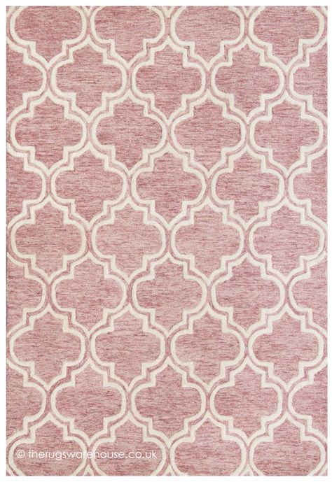 NEW: Medina Geo Pink Rug, a pure new wool hand-tufted rug with an attractive arabesque style design in shades of pink & cream (4 sizes) https://www.therugswarehouse.co.uk/modern-rugs3/medina-geo-rugs/medina-geo-pink-rug.html Geo Rugs, Carpet Texture Pattern, Loop Background, Boho Style Rugs, Pink Rugs, Carpet Texture, Moroccan Floor, Pink Carpet, Rug Geometric