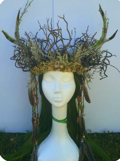 Dryad Headpiece, Forest Headpiece, Branch Crown, Antler Headpiece, Forest Fairy Costume, Witch Crown, Mother Nature Costume, Spirit Costume, Swamp Witch