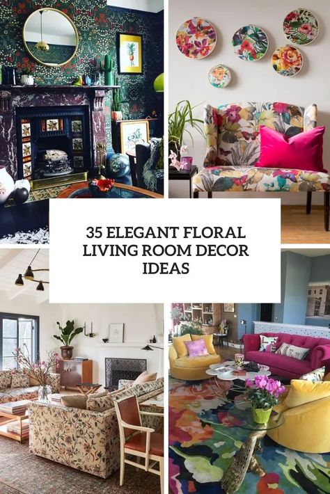 elegant floral living room decor ideas cover Floral Sofa Living Room Decorating Ideas, Floral Couch Living Room Vintage, Cozy Traditional Living Room, Floral Living Room Decor, Blush Living Room, Floral Living Room, Floral Couch, Pastel Living Room, Bold Living Room