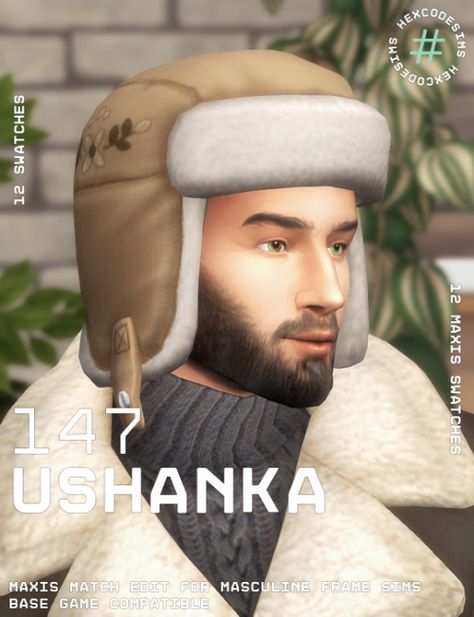 Cas Cc Sims 4, Ts4mm Cc, Sims 4 Folder, Ts4 Accessories, Cc Hats, Sims Baby, Sims 4 Cas Cc, Russian Hat, Sims 4 Cc And Mods