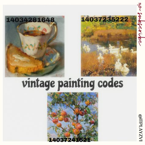 roblox 
bloxburg 
oil painting 
painting 
decal Aesthetic Painting Decals Bloxburg, Vintage Painting Bloxburg Code, Claude Monet Bloxburg Code, Oil Painting Decals Bloxburg, Painting Roblox Codes, Bloxburg Oil Painting Codes, Paint Decals Bloxburg, Paintings Codes Bloxburg, Roblox Decal Codes Vintage