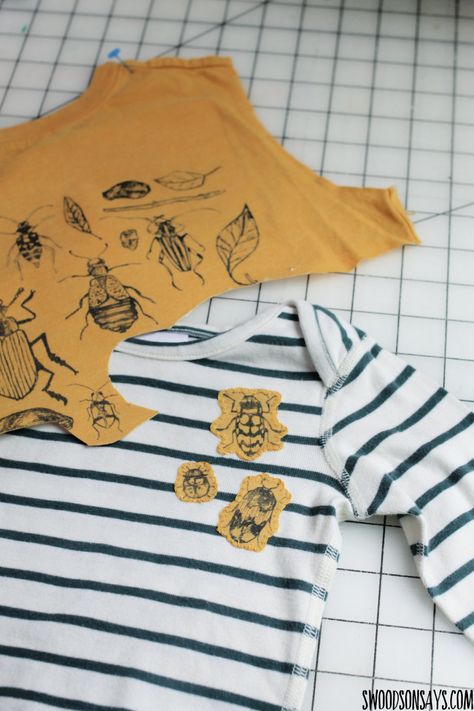 Turn A Tshirt Into Dress, How To Put Print On Shirt, Diy Recycled Clothes, Tshirt Alteration Ideas, Tshirt Mending, T Shirt Mending, Visible Mending Shirt, Cover Stains On Clothes, Clothes Patches Diy