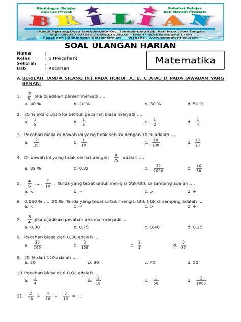 Soal Matematika Kelas 5 Dan Kunci Jawaban Check more at https://soaljawab.my.id/9756/soal-matematika-kelas-5-dan-kunci-jawaban-2/ Education, Fifth Grade, Ipa, Matematika Sd, Microsoft Office Word, Office Word, At Home