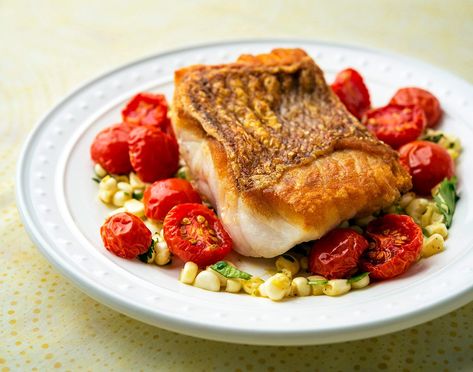 Red Snapper with Cherry Tomatoes Whole Snapper Recipes, Snapper Fillet Recipes, Whole Red Snapper Recipes, Cooking Red Snapper, Redfish Recipes, Red Snapper Recipes, Snapper Recipes, Poached Fish, Snapper Fish Recipes