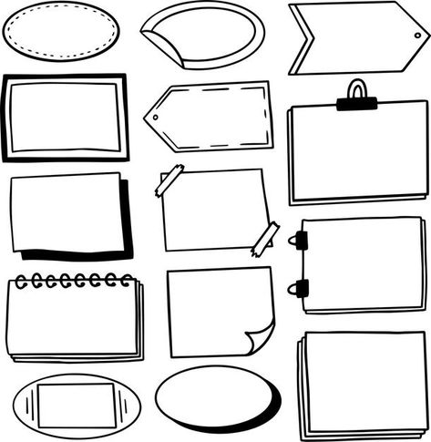 My Mapping Ideas Cute, Blank Mind Map, Frames Doodle, Frame Doodle, Vintage Texture Background, Doodle Box, Frames Design Graphic, Mind Map Template, Mind Map Design