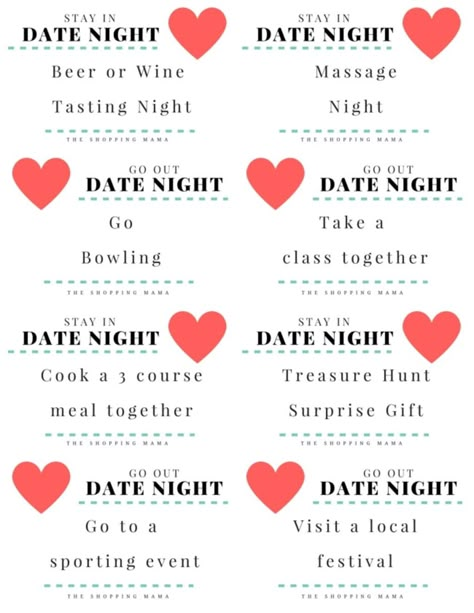 12 Months of Date-Night Ideas {Printables} | MomTrends Night Picnic, Night Jar, Date Night Jar, Date Night Gifts, Romantic Date Night Ideas, Rolling Dice, At Home Date, Cute Date Ideas, Cute Date