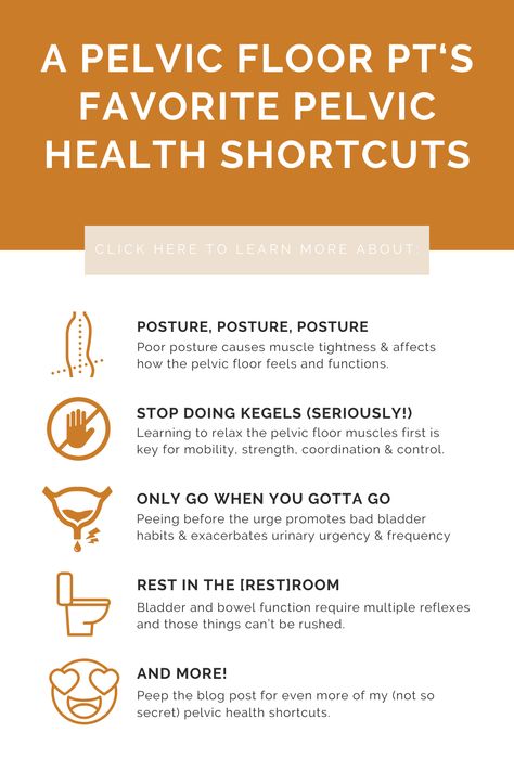 Bladder, bowel, and sexual health aren’t as complicated as they seem…pinky promise! Try these ten pelvic health shortcuts today to start seeing results fast (liiiike same hour fast!). Pelvic Floor Health, Pelvic Congestion Syndrome, Kegel Exercise Benefits, Pelvic Floor Muscle Exercise, Bladder Health, Kegel Exercise For Men, Pelvic Floor Therapy, Pelvic Bone, Pelvic Health