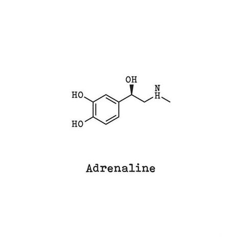 Adrenaline Tattoo Ideas, Adrenaline Tattoo, Tats Inspiration, Tato Jam, Chemical Tattoo, Dopamine Aesthetic, Adrenaline Molecule, Chemical Symbols, Love Hormone