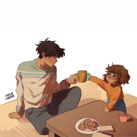 Percy and Estelle because honestly I love this types of fan arts  (Do show some love to the original artist) Percabeth Fluff, Percy And Estelle, Rachel Elizabeth Dare, Percy Jackson Fanart, Zio Rick, Rick Riordan Series, Hazel Levesque, Frank Zhang, Percy And Annabeth