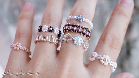 DIY Beaded Rings