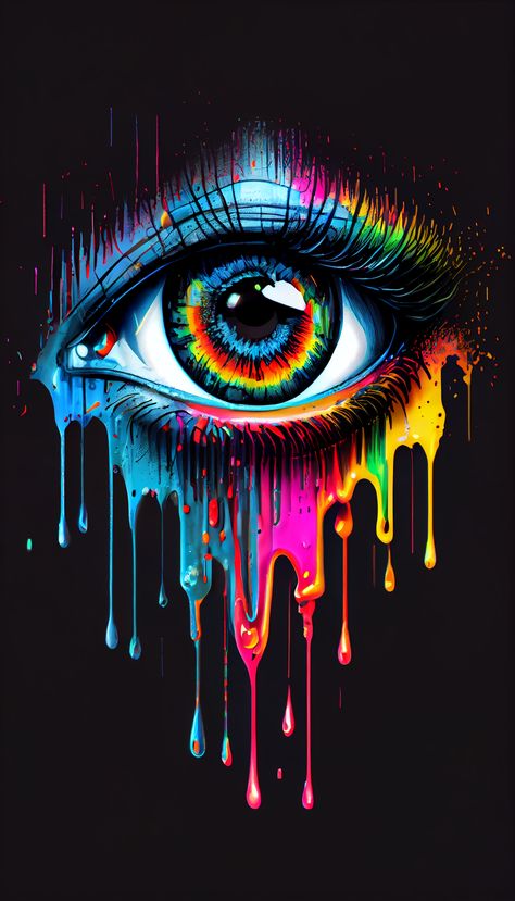 Abstract Eye, Digital Painting Techniques, Alcohol Ink Art, Ink Art, Alcohol Ink, Painting Techniques, Digital Painting, Abstract Art, Rainbow