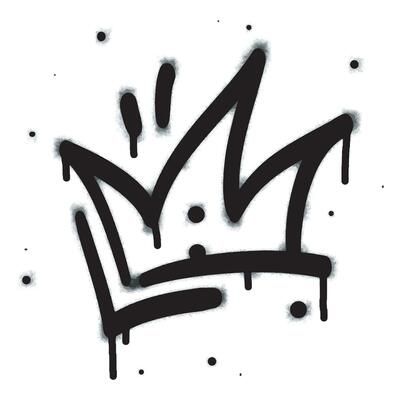 collection of Spray painted graffiti crown sign in black over white. Crown drip symbol. isolated on white background. vector illustration 22086811 Vector Art at Vecteezy Crown Sign, Graffiti Crown, Art Crown, White Crown, Tree Saw, Heart Tree, Logo Banners, Cityscape Photos, Heart With Arrow