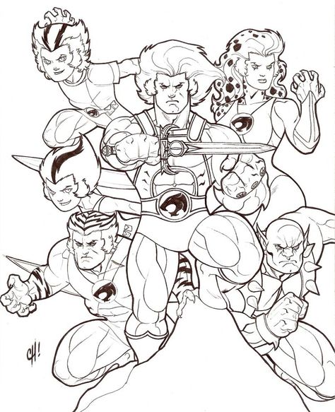 80s Coloring, Thundercats Characters, Thundercats Cartoon, Colouring Ideas, Superhero Coloring, Cartoon Coloring, 80s Cartoon, Cat Coloring Page, 80s Cartoons