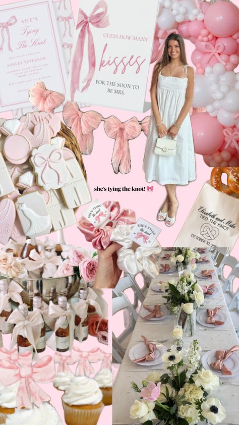 bridal shower theme idea! #wedding #bride #weddinginspo #bridalshower #theme #bows #pink #bridesmaids #weddingaesthetic #beauty #weddingseason #bridalshowerinspo 🎀 Mexico Bachelorette, Pink Green Wedding, Pink Bridesmaids, Bridal Shower Inspo, Wedding Shower Themes, Bows Pink, Idea Wedding, Bridal Party Favors, Bachelorette Themes