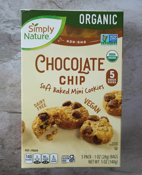 Simply Nature Organic Chocolate Chip Soft Baked Mini Cookies Cookies Store, Aldi Finds, Organic Cookies, Lunchbox Treats, Instant Oatmeal, Soft Bakes, Chewy Chocolate Chip, Organic Chocolate, Chewy Chocolate Chip Cookies