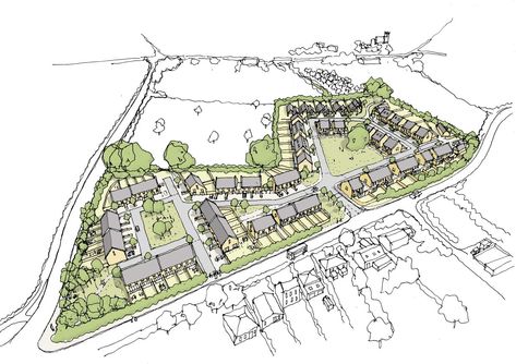 Housing Development Masterplan, Housing Masterplan, City Skylines Game, Architecture Site Plan, Urban Design Diagram, Urban Design Graphics, New Urbanism, Landscape Architecture Drawing, Housing Development