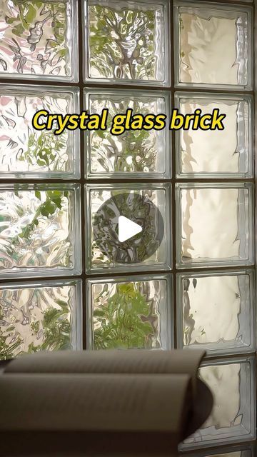 Jja Qqm on Instagram: "New materials in the popular design circle in 2024!! ———Crystal glass brick ——— #building #decoration #renovationproject #fyp #renovation  #buildingmaterials #buildingmaterial #livinghome #wallpanels #wallboard #wallboards #walldecoration #decoration" Glass Brick Wall Outdoor, Glass Brick Wall, Brick Interior Design, Building Decoration, Brick Interior, Design Circle, Glass Brick, Brick Building, Wall Board