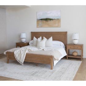 Bedroom Furniture by Becki Owens at Sam's Club Light Oak Bed Set, King Bed Frame Target, Bohemian Bed Frame Lowe's, Studio Mcgee Sutherland Bed, King Bed Price, Timber King Bed Frames, California King Bed Rug Placement, Simple Bedframe King, Light Wood Bed With White Dresser