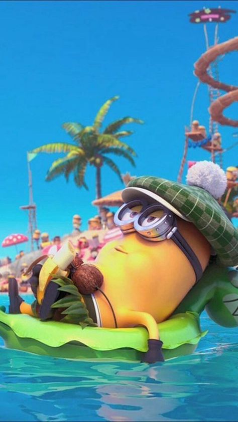 minions beach image | Wish I was at minion beach right now! 3 Minions, Minion Mayhem, Despicable Minions, Funny Minion Pictures, Minion Banana, Minion Pictures, Animation Movies, Minions Love, Cute Minions