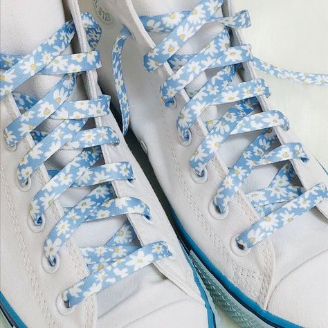 Blue and White Floral Shoestrings - ONE PAIR DETAILS: * You will get 1 pair of flower shoelaces, 2 laces * Shoelace width: 0.8cm, length 120/140/160cm * Good for Converse®, Vans®, Keds®, Adidas®, Superga®, Nike®and other brands of shoes. NOTES: 1. Please allow a slightly size different due to manual measurement. 2. Please be reminded that due to lighting effects and monitor's brightness/contrast settings etc, the color tone of the website's photo and the actual item could be slightly different. Blue Lace-up Sneakers, Customizable Blue Lace-up Sneakers, Custom Light Blue Lace-up Sneakers, Cheap Light Blue Lace-up Sneakers, Blue Lace-up Converse Custom Sneakers, Cute Converse Shoes, Cute Converse, Flower Shoes, Blue And White Floral